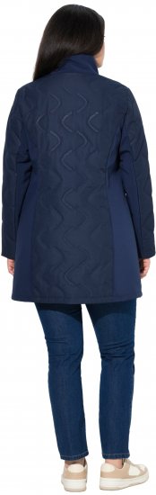 Ulla Popken HYPRAR Laser Quilted Jacket Navy - Giacche - 