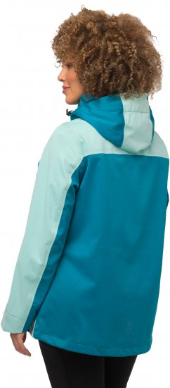 Ulla Popken HYPRAR Lightweight Triple Function Jacket Turquoise - Giacche - 