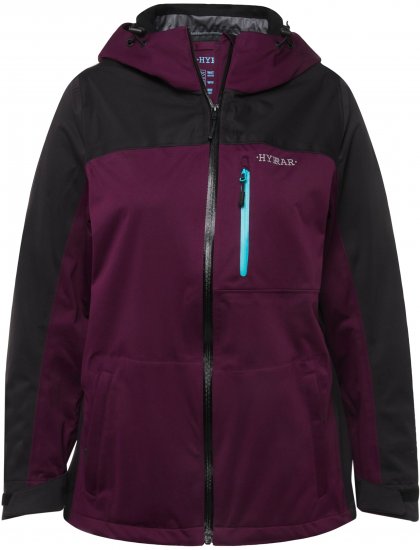 Ulla Popken HYPRAR Lightweight Triple Function Jacket Dark Berry - Giacche - 