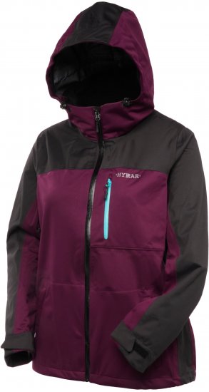 Ulla Popken HYPRAR Lightweight Triple Function Jacket Dark Berry - Giacche - 