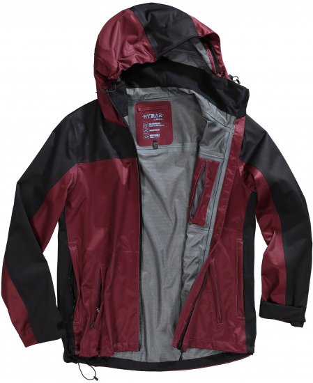 Ulla Popken HYPRAR Lightweight Triple Function Jacket Dark Berry - Giacche - 