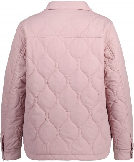 Ulla Popken Wavy Quilted Fully Lined Lightweight Jacket Old Pink - Giacche - 