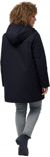 Ulla Popken HYPRAR Triple Function Contrast Trim Quilted Lining Jacket Navy - Giacche - 