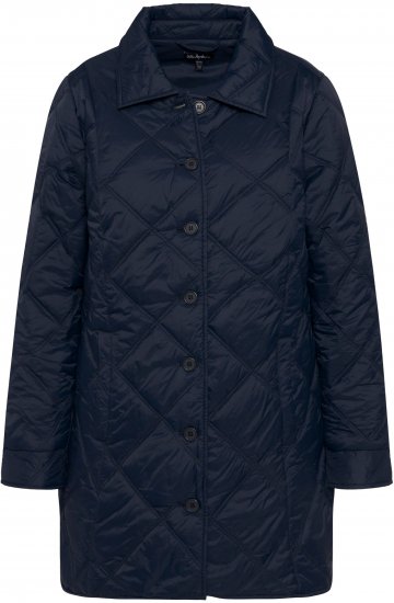 Ulla Popken Quilted Jacket Navy - Giacche - 