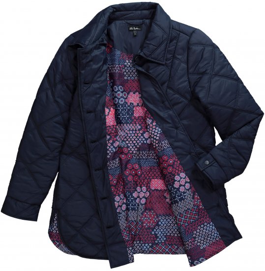 Ulla Popken Quilted Jacket Navy - Giacche - 