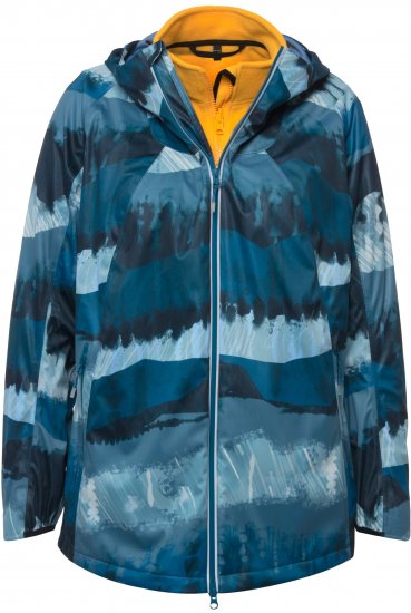 Ulla Popken HYPRAR 2-in-1 Waterproof Fitness Jacket Ink Blue - Giacche - 