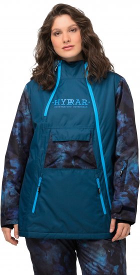 Ulla Popken Asymmetric Triple-Function Performance Ski Jacket Teal - Giacche - 