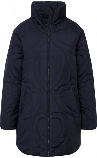 Ulla Popken HYPRAR Heart Quilted Jacket Navy - Giacche - 