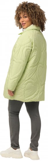 Ulla Popken HYPRAR Heart Quilted Jacket Light Sage - Giacche - 