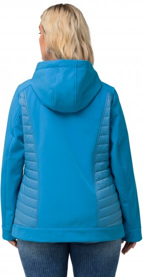 Ulla Popken Hyprar Quilt Mix Jacket Aqua - Giacche - 