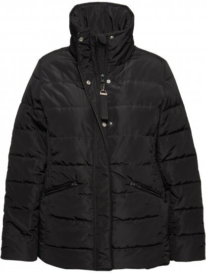 Ulla Popken Quilted Puffer Coat Black - Giacche - 