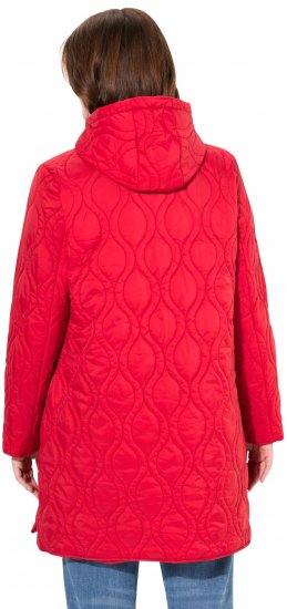 Ulla Popken HYPRAR Quilted Water-Repellent Jacket Red Salsa - Giacche - 