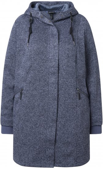 Ulla Popken Knit Fleece-Lined Jacket Navy - Giacche - 