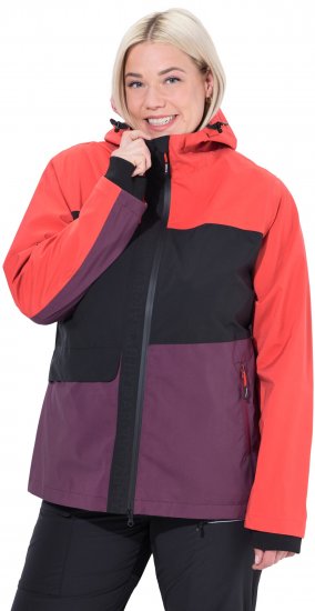 Ulla Popken HYPRAR Triple Function Jacket Dark Cherry - Giacche - 