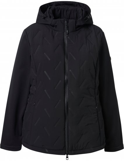 Ulla Popken Triple Function Laser Quilted Softshell Jacket Black - Giacche - 