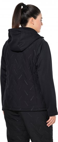 Ulla Popken Triple Function Laser Quilted Softshell Jacket Black - Giacche - 