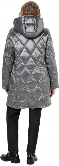 Ulla Popken HYPRAR Diamond Quilted Jacket Silver - Giacche - 