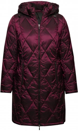 Ulla Popken HYPRAR Diamond Quilted Jacket Carmine Red - Giacche - 