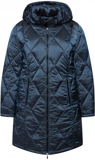 Ulla Popken HYPRAR Diamond Quilted Jacket Teal - Giacche - 