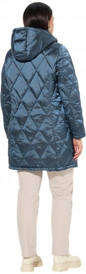 Ulla Popken HYPRAR Diamond Quilted Jacket Teal - Giacche - 
