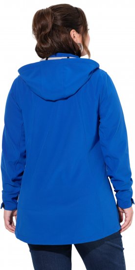 Ulla Popken HYPRAR Triple Function Longline Softshell Jacket Peacock Blue - Giacche - 