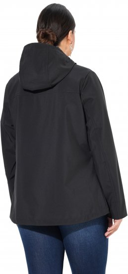 Ulla Popken HYPRAR Toggle Button Microfleece Lined Jacket Black - Giacche - 