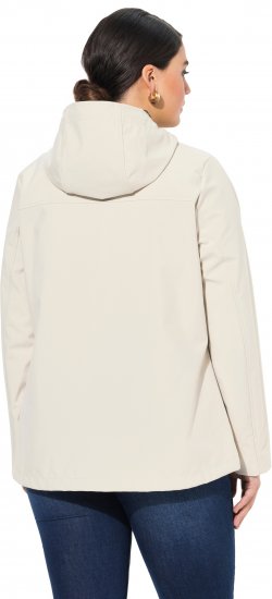 Ulla Popken HYPRAR Toggle Button Microfleece Lined Jacket Light Champagne - Giacche - 