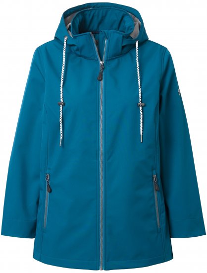 Ulla Popken HYPRAR Triple Function Softshell Jacket Teal - Giacche - 