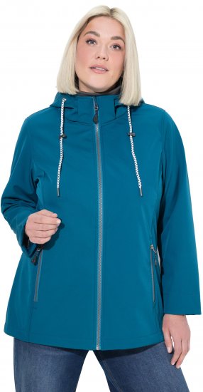 Ulla Popken HYPRAR Triple Function Softshell Jacket Teal - Giacche - 