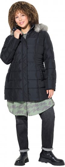 Ulla Popken HYPRAR Quilted Jacket Black - Giacche - 