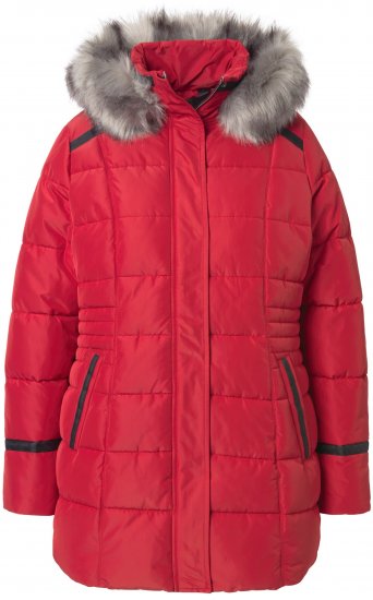 Ulla Popken HYPRAR Quilted Jacket Ruby Red - Giacche - 
