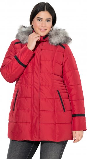 Ulla Popken HYPRAR Quilted Jacket Ruby Red - Giacche - 