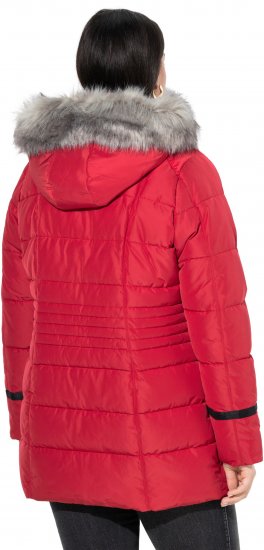 Ulla Popken HYPRAR Quilted Jacket Ruby Red - Giacche - 