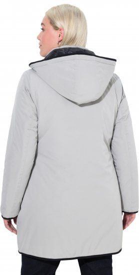 Ulla Popken HYPRAR Reversible Quilted Jacket Medium Grey - Giacche - 