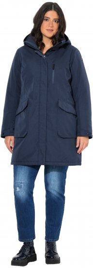 Ulla Popken HYPRAR Drawstring Waist Parka Navy - Giacche - 