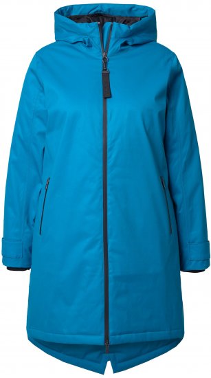 Ulla Popken HYPRAR Triple-Function Longline Jacket Turquoise - Giacche - 