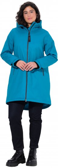 Ulla Popken HYPRAR Triple-Function Longline Jacket Turquoise - Giacche - 