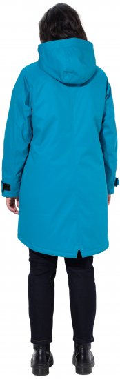 Ulla Popken HYPRAR Triple-Function Longline Jacket Turquoise - Giacche - 