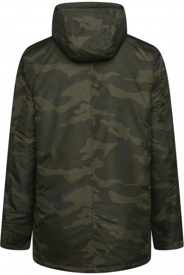 Kam Jeans KV143 Camo Print Hooded Coat Khaki - Giubbotti - Giubbotti Uomo Taglie Forti