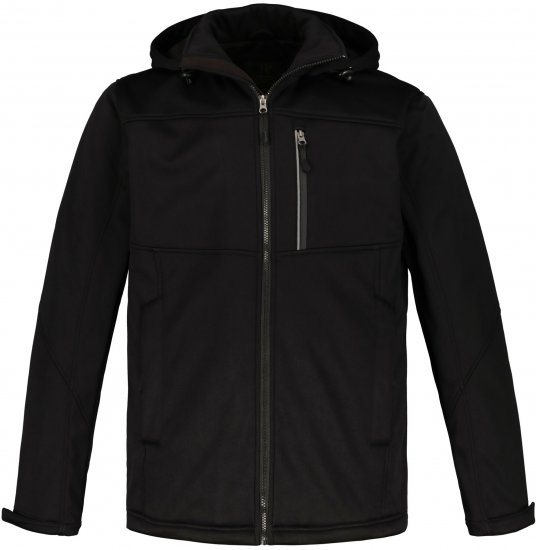 JP1880 Jacket Fleece Lined Softshell Black - Giubbotti - Giubbotti Uomo Taglie Forti