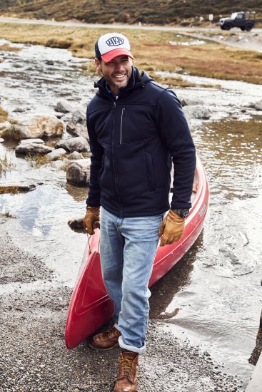 JP1880 Jacket Fleece Lined Softshell Navy - Giubbotti - Giubbotti Uomo Taglie Forti