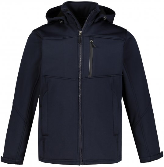 JP1880 Jacket Fleece Lined Softshell Navy - Giubbotti - Giubbotti Uomo Taglie Forti