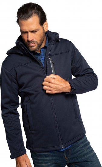 JP1880 Jacket Fleece Lined Softshell Navy - Giubbotti - Giubbotti Uomo Taglie Forti