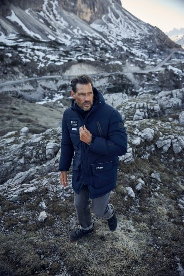 JAY-PI Warm Quilted Parka Dual Function, Wind and Water Repellant Navy - Giubbotti - Giubbotti Uomo Taglie Forti
