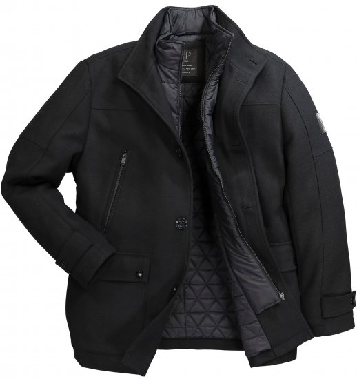 JP1880 Jacket Water-repellent Warm Black - Giubbotti - Giubbotti Uomo Taglie Forti