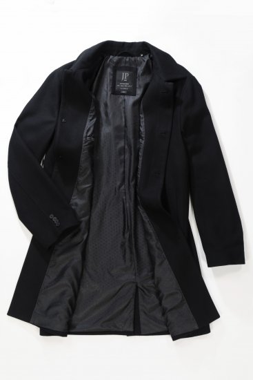JP1880 Coat Wool Blend Water Repellent Black - Giubbotti - Giubbotti Uomo Taglie Forti