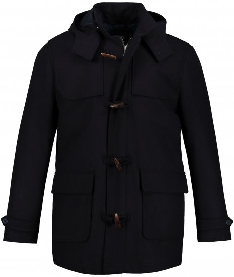 JP1880 Duffle Coat Water Repellent with Detachable Hood Navy - Giubbotti - Giubbotti Uomo Taglie Forti