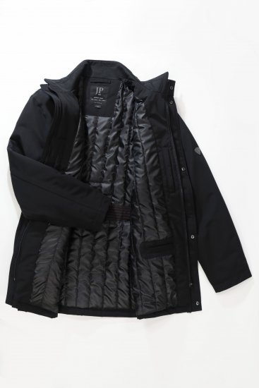 JP1880 Jacket Business Waterproof Black - Giubbotti - Giubbotti Uomo Taglie Forti
