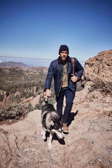 JP1880 Jacket Quilted Navy - Giubbotti - Giubbotti Uomo Taglie Forti