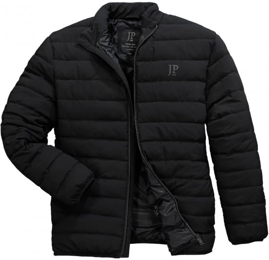 JP1880 Jacket Quilted Stand-up Collar Black - Giubbotti - Giubbotti Uomo Taglie Forti